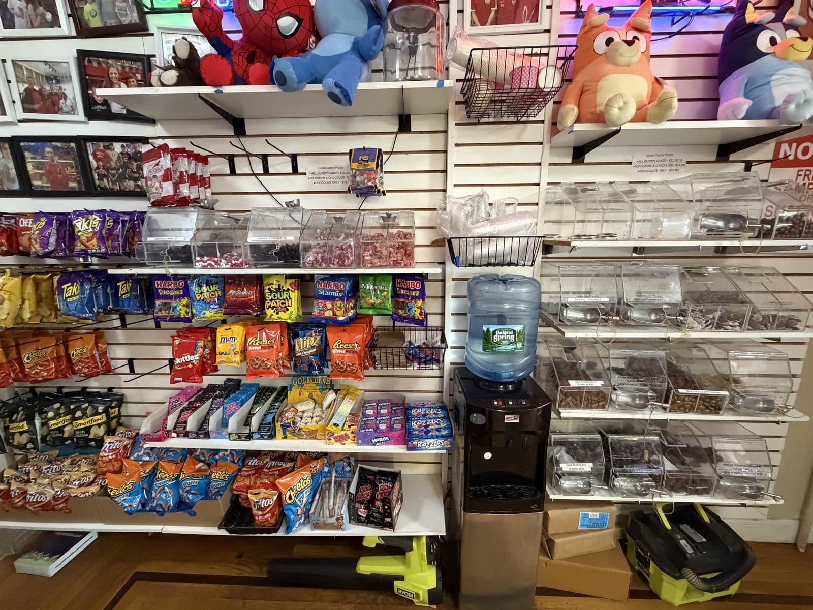 The Saugatuck Sweets candy wall